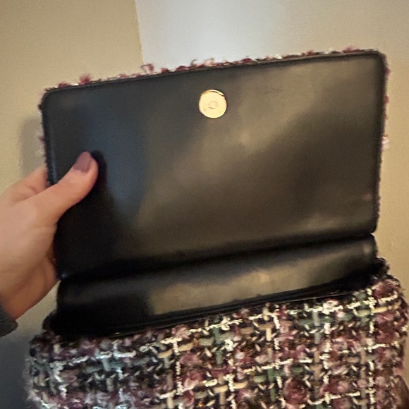 EUC Tory Burch Tweed Converible Shoulder Bag - Picture 14 of 16